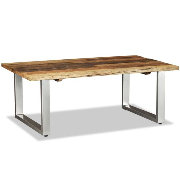 vidaXL Coffee Table Solid Reclaimed Wood 100x60x38 cm