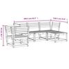 vidaXL 5 Piece Garden Lounge Set Solid Wood Douglas