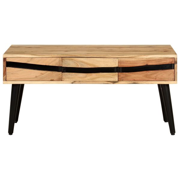 vidaXL Coffee Table 88x50x42 cm Solid Acacia Wood