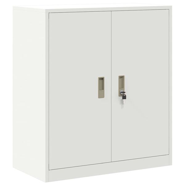 vidaXL Storage Cabinet White 80 x 40 x 90 cm Steel