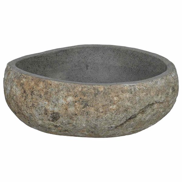 vidaXL Riverstone basin Light Grey 45 x 35 x 15 cm River Stone
