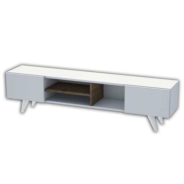Homemania TV Stand Dore 160x29.7x40.6 cm White and Walnut