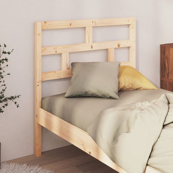 vidaXL Bed Headboard 96x4x100 cm Solid Wood Pine