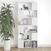 vidaXL Book Cabinet Room Divider White 80x24x186 cm Engineered Wood