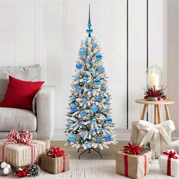 vidaXL Artificial Christmas Tree with 150 LEDs White 53 x 53 x 120 cm