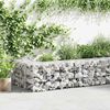 vidaXL Gabion Wall with Covers Galvanised Steel 300x30x50 cm