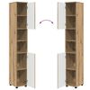vidaXL Bathroom Cabinet with Storage Artisan Oak 30 x 35 x 192 cm