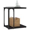 vidaXL Side Table Black 50x35x52 cm Engineered Wood