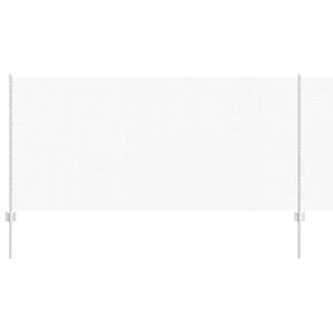 vidaXL Fence with Post Silver 1 x 10 m Steel