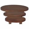 vidaXL Plant Stool 3 pcs Brown Mahogany Wood