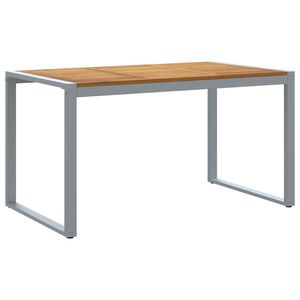 vidaXL Garden Table with U-shaped Legs 140x80x75 cm Solid Wood Acacia