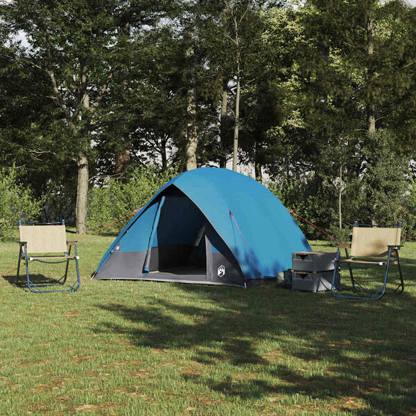 vidaXL Camping Tent with Roof Blue 275 x 230 x 140 cm Taffeta