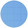vidaXL Pool Ground Mat 16 pcs &Oslash; 235 cm Round EVA Foam Blue