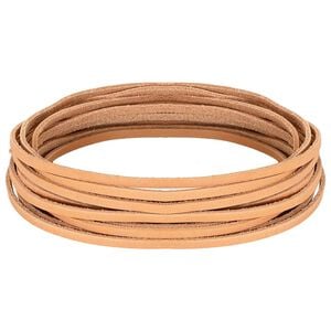 vidaXL Leather Strap 1 Light Brown 200 x 0.3 cm Leather