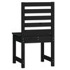 vidaXL Garden Chairs 2 pcs 50x48x91.5 cm Black Solid Wood Pine