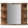 vidaXL Bathroom Mirror Cabinet Old Wood 80x20.5x64 cm Engineered Wood