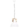 vidaXL Industrial Hanging Lamp 25 W White Round 40 cm E27