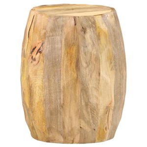 vidaXL Drum Stool Solid Mango Wood
