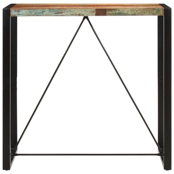 vidaXL Bar Table 110x55x110 cm Solid Wood Reclaimed