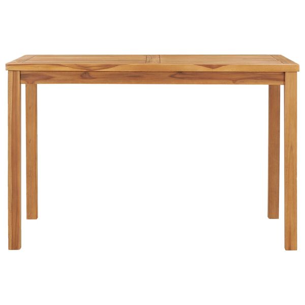 vidaXL Garden Dining Table 120x70x77 cm Solid Teak Wood