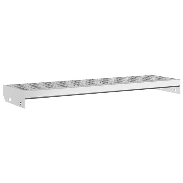 vidaXL Grate Step 80x24x7 cm Galvanised Steel