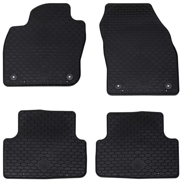 vidaXL Car Mat 4 pcs Black VW T-CROSS TPE