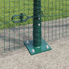 vidaXL Fence with Posts Green 1.5 x 10 m Steel