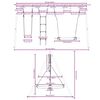 vidaXL Outdoor Swing Set with Swing, Ladder, Saucer Swing