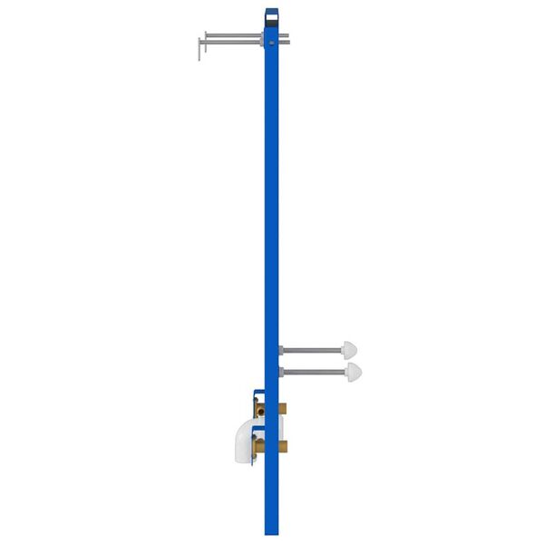 vidaXL Bathroom Wall Support Height Adjustable Blue 50 x 3 x 112 cm