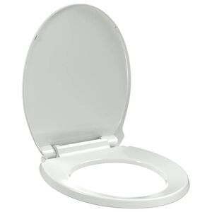 vidaXL Soft-close Toilet Seat White Oval