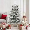vidaXL Artificial Hinged Christmas Tree White 150 cm PE and PVC