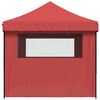 vidaXL Party Tent Folding Burgundy 279 x 410 x 315 cm Oxford Fabric
