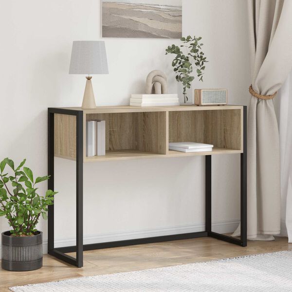 vidaXL End Table with Storage Sonoma 100 x 36 x 75 cm Engineered Wood