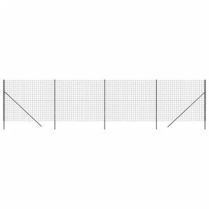 vidaXL Wire Mesh Fence Anthracite 1.8x10 m Galvanised Steel
