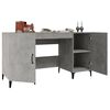 vidaXL Desk Concrete Grey 140x50x75 cm Engineered Wood