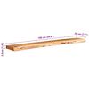 vidaXL Wall Shelves 2 pcs 100x20x3.5 cm Solid Wood Acacia