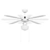 vidaXL Ceiling Fan with Light 106 cm White