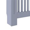 vidaXL Radiator Cover 2 pcs Grey 112 x 19 x 81.5cm Engineered Wood