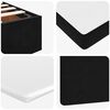 vidaXL Ottoman Bed with Mattresses Black 140x200cm Velvet