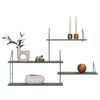 House Nordic Shelf Tess Wood and Steel Green