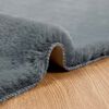 vidaXL Faux Rabbit Fur Rug Olite Anthracite 160 x 230 cm Polyester