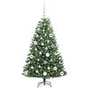 vidaXL Artificial Hinged Christmas Tree Green 120 cm PVC and Metal