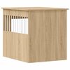vidaXL Dog Crate Furniture Sonoma Oak 64.5x80x71 cm Engineered Wood