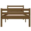 vidaXL Bed Frame without Mattress Honey Brown Solid Wood 75x190 cm Small Single