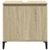 vidaXL Sink Cabinet Sonoma Oak 58x33x60 cm Engineered Wood