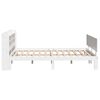 vidaXL Bed Frame with Headboard without Mattress White 160x200 cm