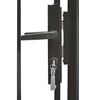 vidaXL Garden Gate Woerden Steel 1x1 m Black