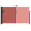 vidaXL Retractable Side Awning Terracotta 120x600 cm