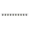 vidaXL Wall-Mounted Coat Rack Wall-mounted White 100 x 10.5 x 10.5 cm