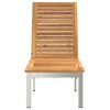 vidaXL Sun Lounger Reclining Brown 207 x 58 x 35cm Solid Acacia wood